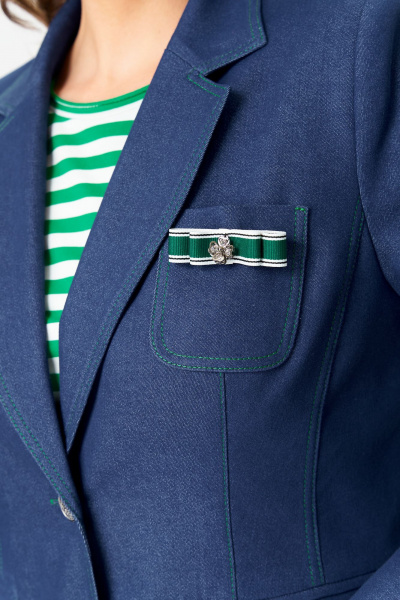 Жакет Andina city 4011-25 синий - фото 8