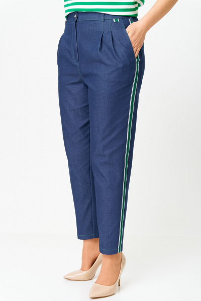 Брюки, жакет Andina city 9063-25  синий - фото 7