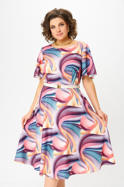 Платье Swallow 837.3 мультиколор - фото 7