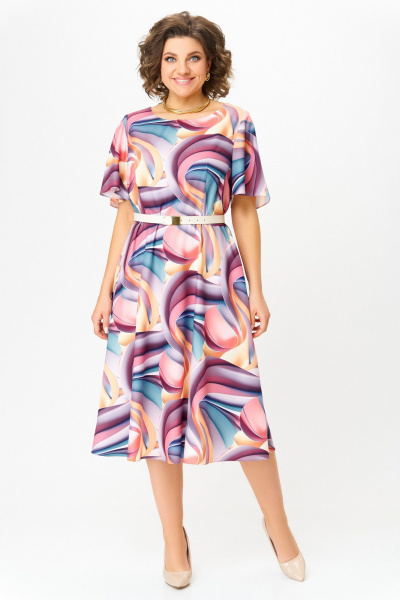 Платье Swallow 837.3 мультиколор - фото 4