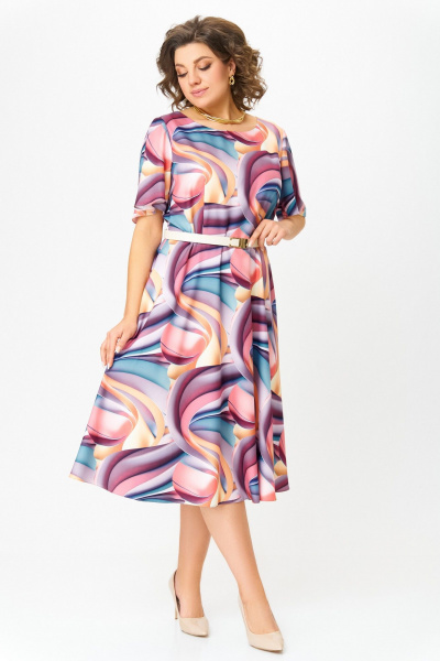 Платье Swallow 837.3 мультиколор - фото 3