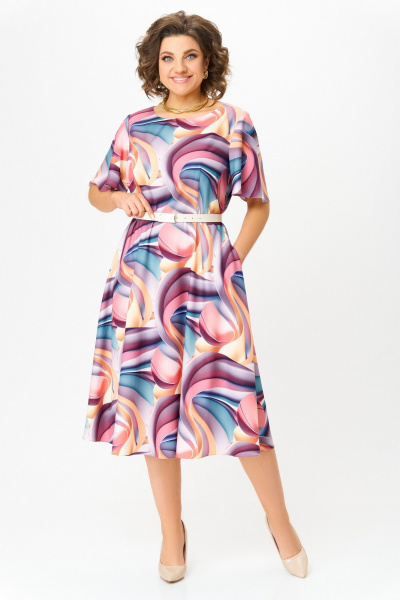 Платье Swallow 837.3 мультиколор - фото 2