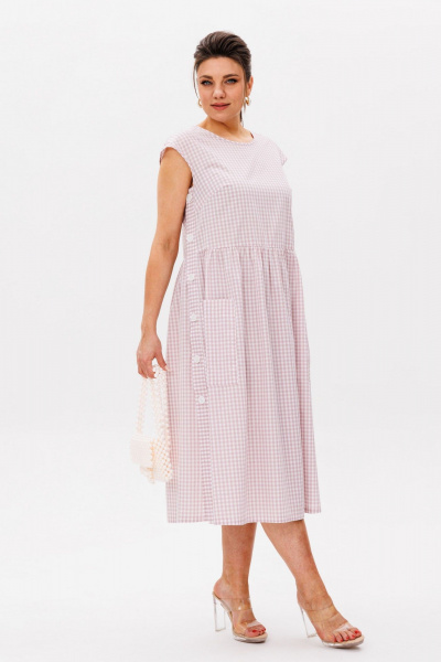 Платье Anelli 1059 помада - фото 7