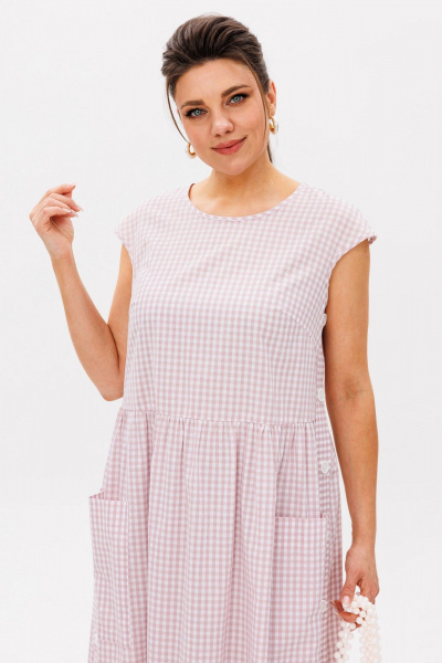 Платье Anelli 1059 помада - фото 2