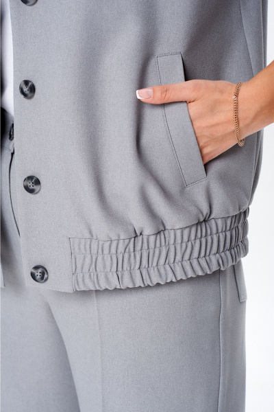 Брюки, жакет Liona Style 948 серый - фото 4