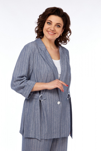 Брюки, жакет БагираАнТа 1025 синий - фото 6