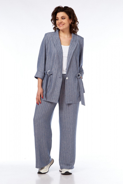 Брюки, жакет БагираАнТа 1025 синий - фото 2