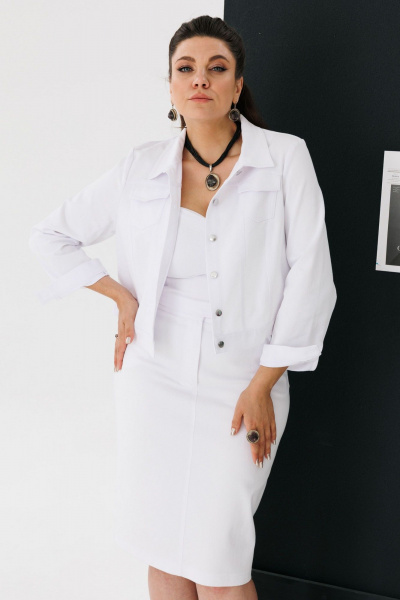 Юбка Anelli 1410 белоснежность - фото 6