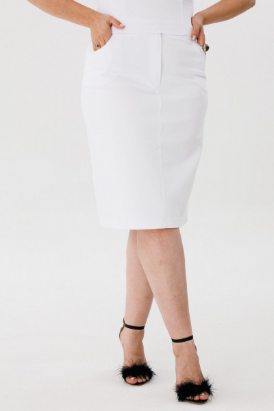 Юбка Anelli 1410 белоснежность - фото 1