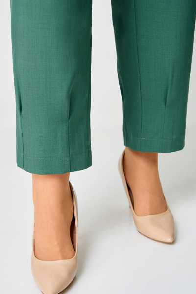 Блуза, брюки Мишель стиль 1263 бежево-зеленый - фото 7