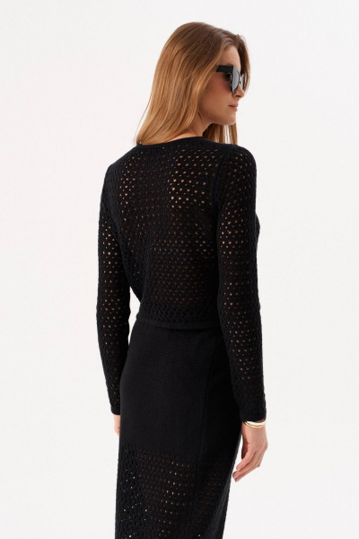 Джемпер, юбка Romgil РВ0207-ХЛ4 черный - фото 7