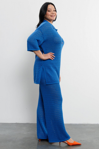 Брюки, джемпер Romgil РВ0211-ХЛ4 ярко-синий - фото 7