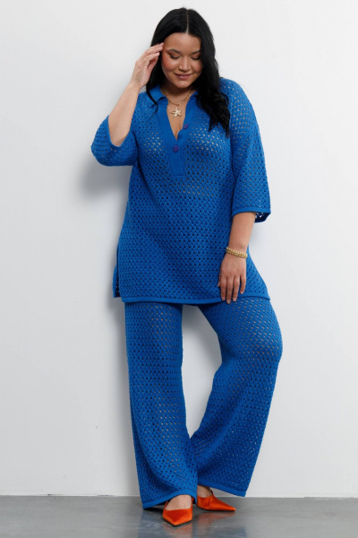 Брюки, джемпер Romgil РВ0211-ХЛ4 ярко-синий - фото 6