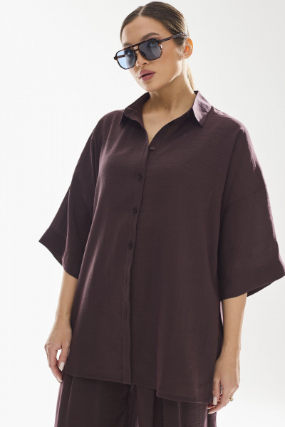 Блуза, брюки DAVA 2226 шоколад - фото 5