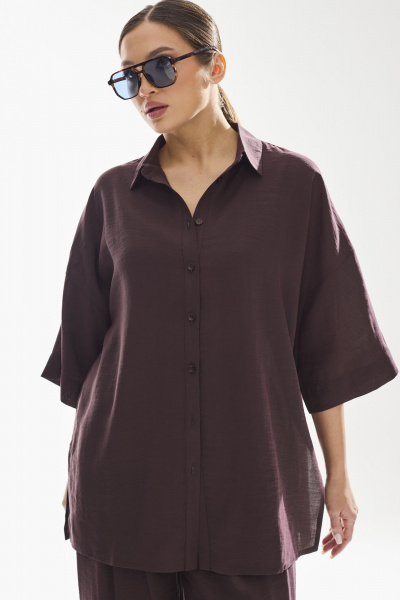 Блуза, брюки DAVA 2226 шоколад - фото 4