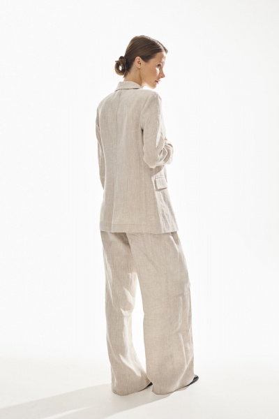 Брюки, жакет DAVA 2227  бежевый - фото 2