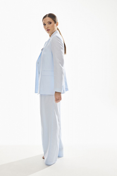 Брюки, жакет DAVA 2227 голубой - фото 6