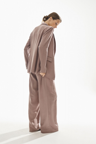 Брюки, жакет DAVA 2227 шоколад - фото 9