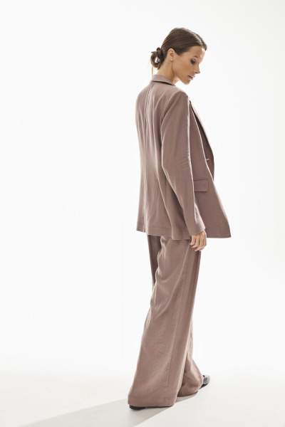 Брюки, жакет DAVA 2227 шоколад - фото 8