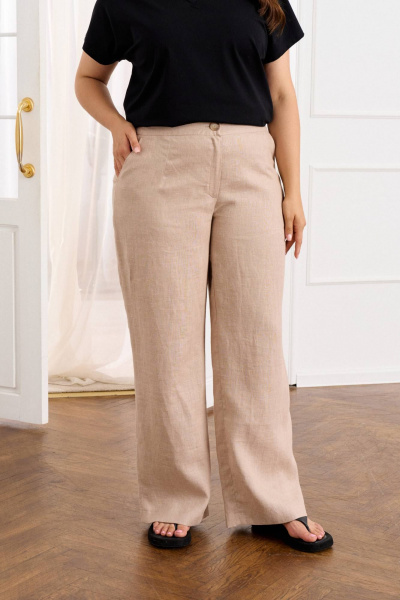 Брюки Romgil РТ0077-ЛЕ4 бежевый - фото 4