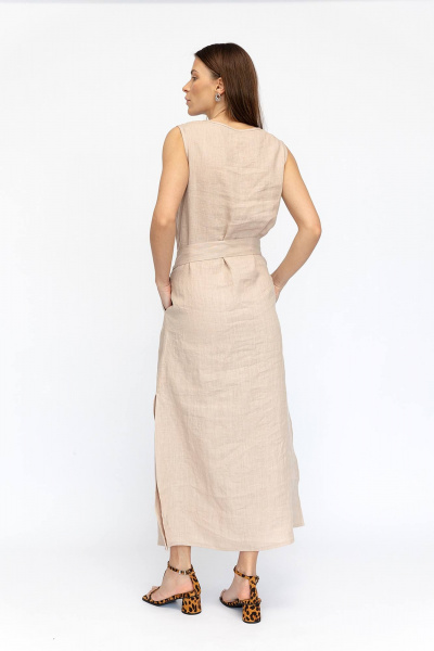 Платье Romgil РТ0080-ЛЕ4 бежевый - фото 2