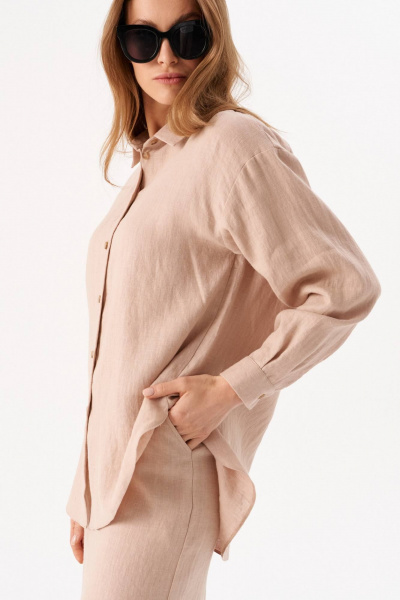 Рубашка Romgil РТ0095-ЛЕ4 бежевый - фото 6