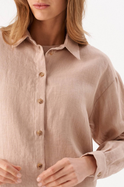 Рубашка Romgil РТ0095-ЛЕ4 бежевый - фото 3