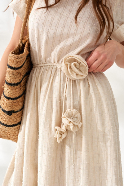 Платье ELLETTO 1064 бежевый - фото 9