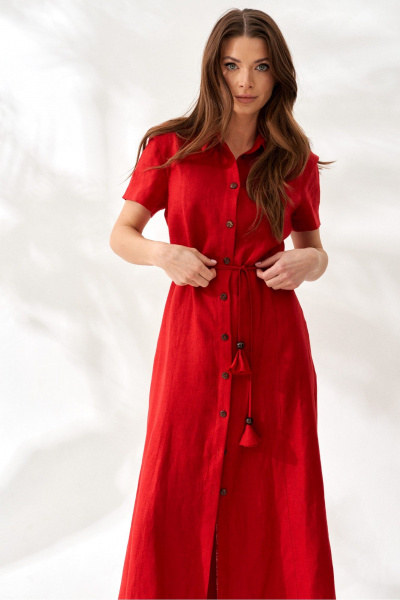 Платье ELLETTO 1066 красный - фото 10