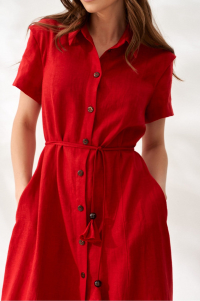 Платье ELLETTO 1066 красный - фото 9