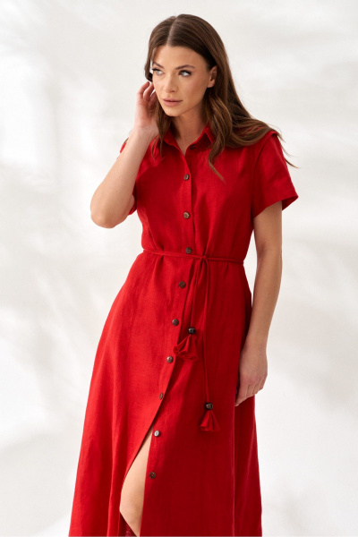 Платье ELLETTO 1066 красный - фото 8