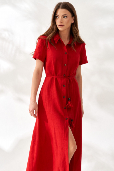 Платье ELLETTO 1066 красный - фото 7