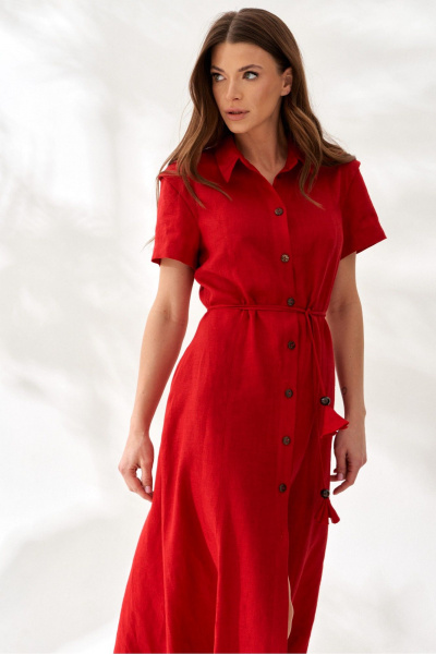 Платье ELLETTO 1066 красный - фото 6