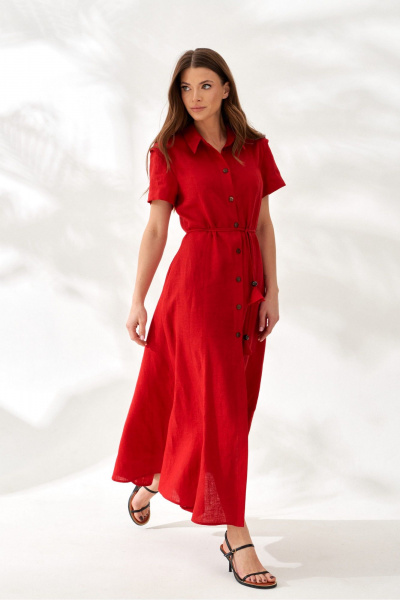Платье ELLETTO 1066 красный - фото 5