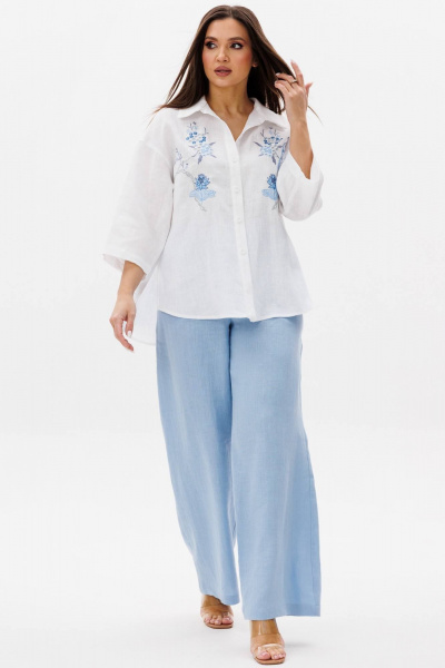 Брюки Ma Сherie 2086 небесный - фото 3