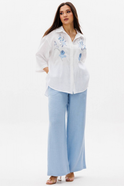 Брюки Ma Сherie 2086 небесный - фото 1