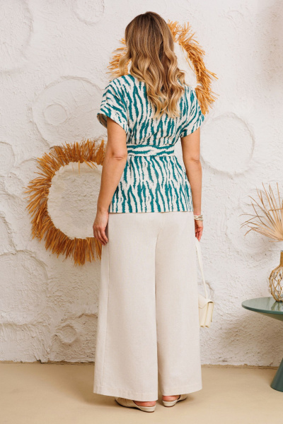 Брюки, жакет AGATTI 5757 беж-зеленый - фото 6