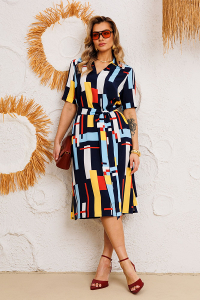 Платье AGATTI 5760 акварель - фото 4