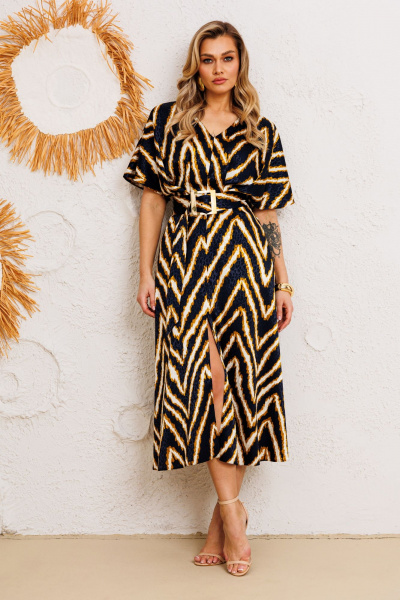 Платье AGATTI 5765 леопард - фото 5