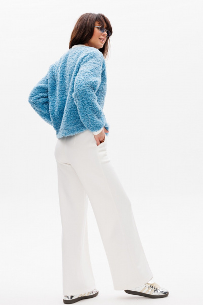 Брюки, джемпер HIT 3103 небесный,молочный - фото 4