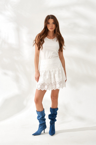 Юбка ELLETTO 2347 молочный - фото 1