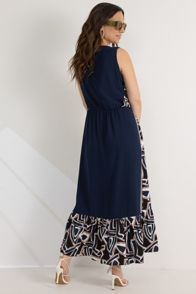 Платье Магия моды 2561 т/синий мультиколор - фото 8