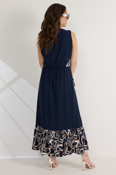 Платье Магия моды 2561 т/синий мультиколор - фото 7