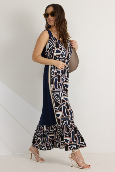 Платье Магия моды 2561 т/синий мультиколор - фото 2