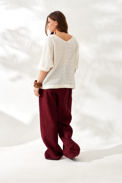 Блуза ELLETTO 3834 молочный - фото 10