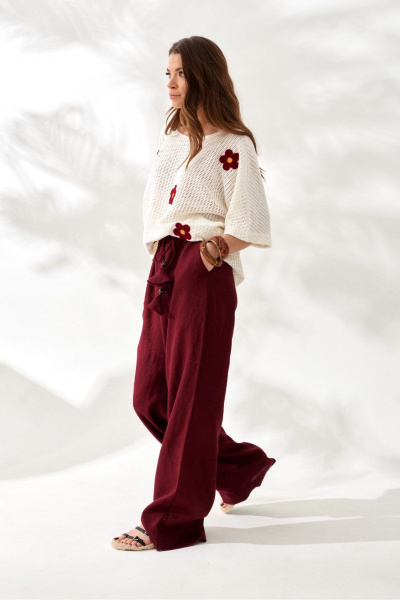 Блуза ELLETTO 3834 молочный - фото 3