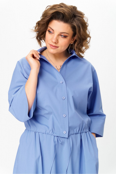 Блуза, юбка Aira Style 24121 голубой - фото 10