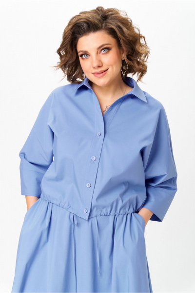 Блуза, юбка Aira Style 24121 голубой - фото 9