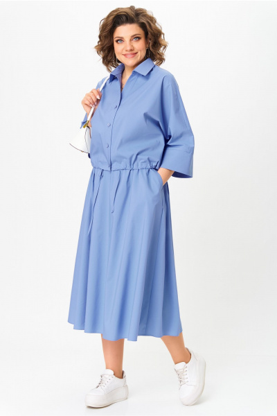 Блуза, юбка Aira Style 24121 голубой - фото 4