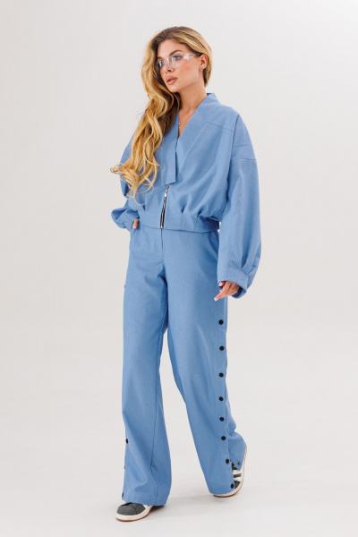 Брюки, бомбер Amberа Style 2118 голубой - фото 7